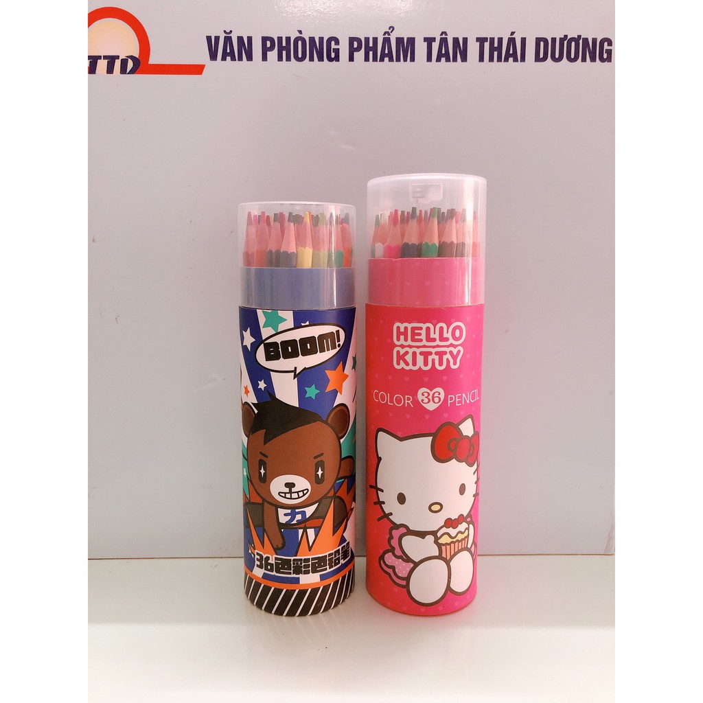 Hộp Bút Chì Màu - 12 , 18 , 24 , 36 màu ( Có Kèm Sẵn Gọt Chì )