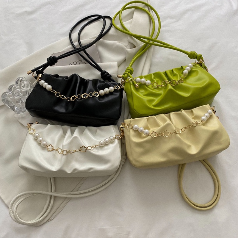 Túi Đeo Vai Đính Ngọc Trai Phong Cách Hàn Quốc Thời Trang Cho Nữ