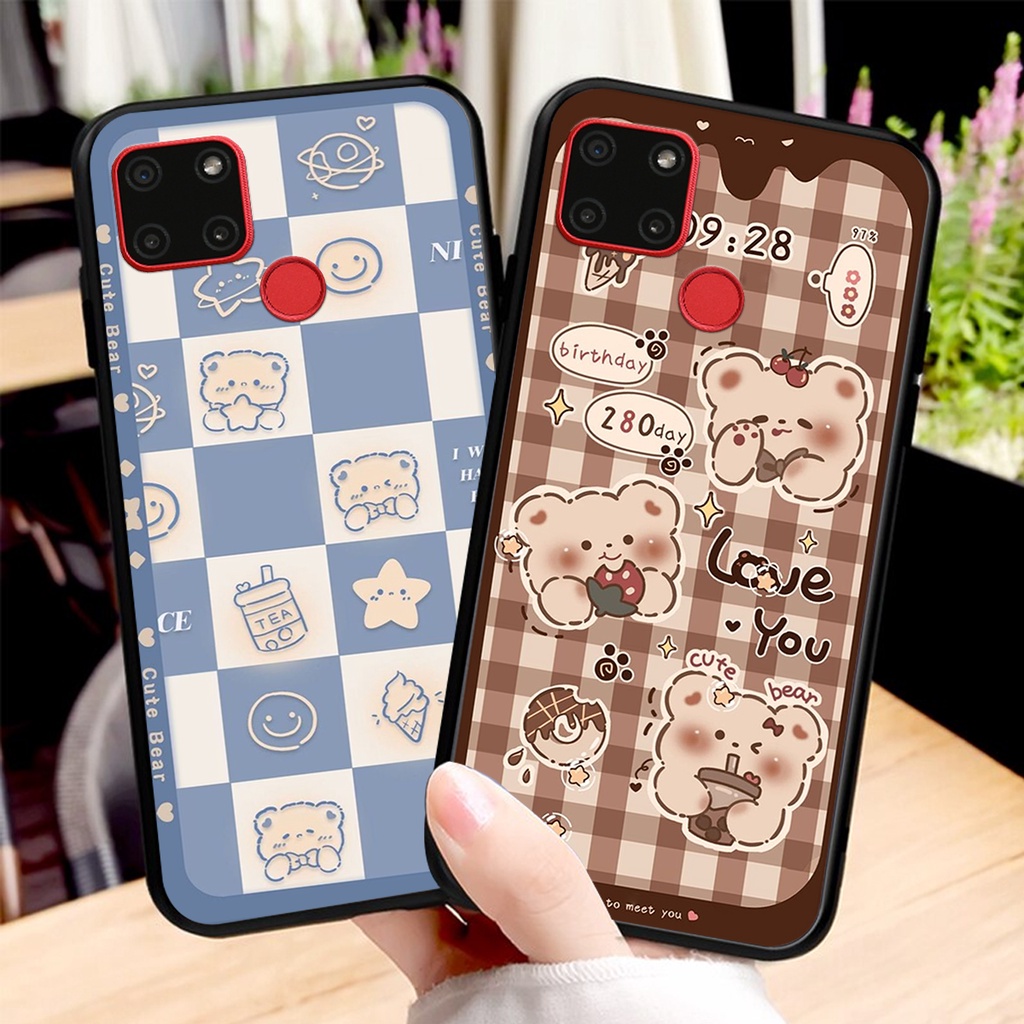 Ốp lưng Realme C12 in hình 3D GẤU cute be@r, soda, happy day cực hot ,thời thượng