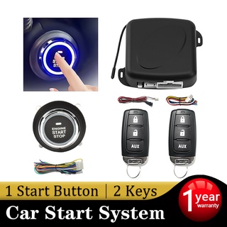 Central Door Lock Car Remote Control Keyless Entry Push Start System With Door Window Trunk Control Function Universal