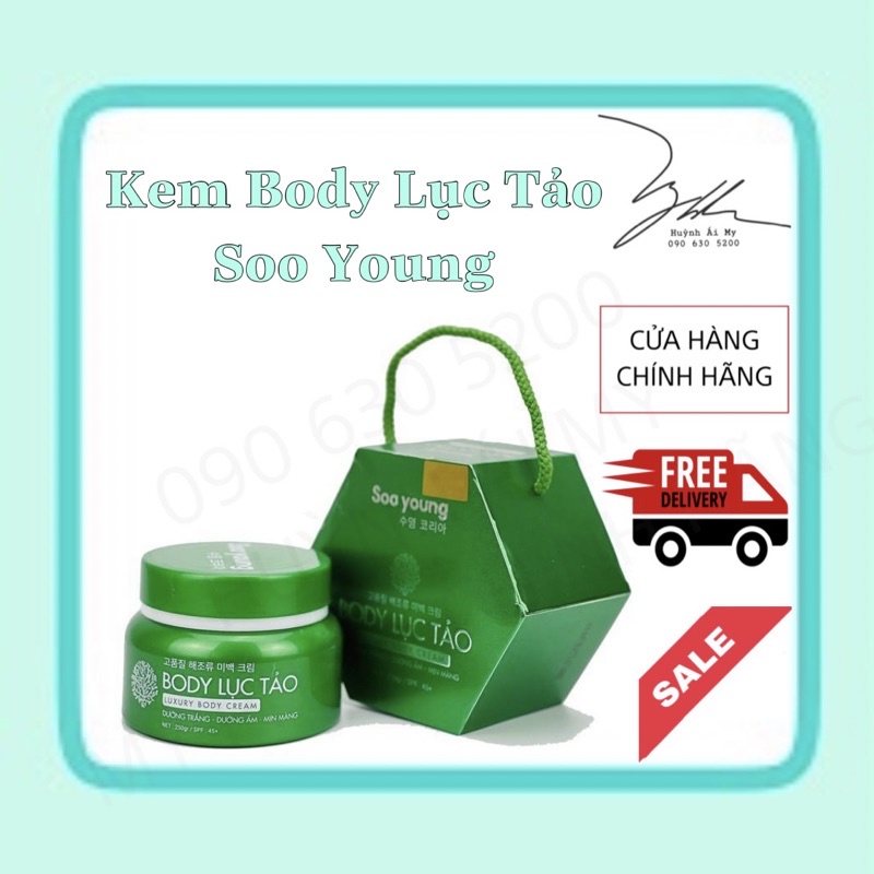 [CHUẨN AUTH] Kem body Lục tảo Soo Young 250gr