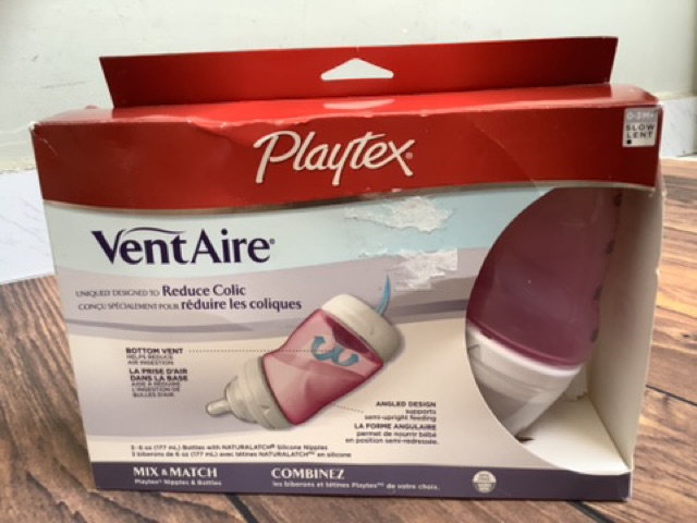 Bình Sữa Cổ Rộng Playtex VentAire (Hàng Mỹ xách tay)