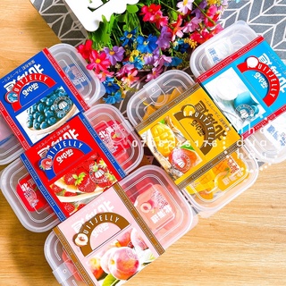 Một hộp thạch pudding vị trái cây sữa xoài/ đào/ việt quất/ dâu/ yogurt jelly Hongkong hộp 336g