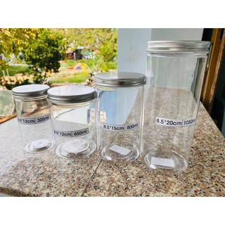 Hộp nhựa nắp nhôm bạc 10*15 1260ml (10 hũ)