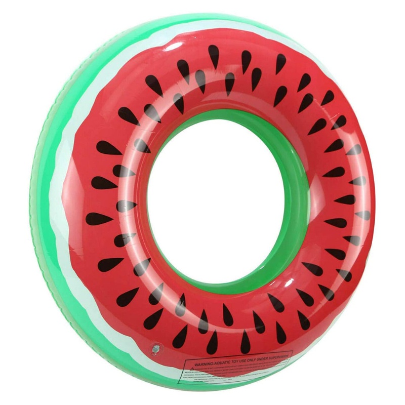 WMMB 90cm/35inch Family Backyard Game Inflatable Watermelon Float Kiddie Water Toy Summer Garden Backyard Water Floating Toy