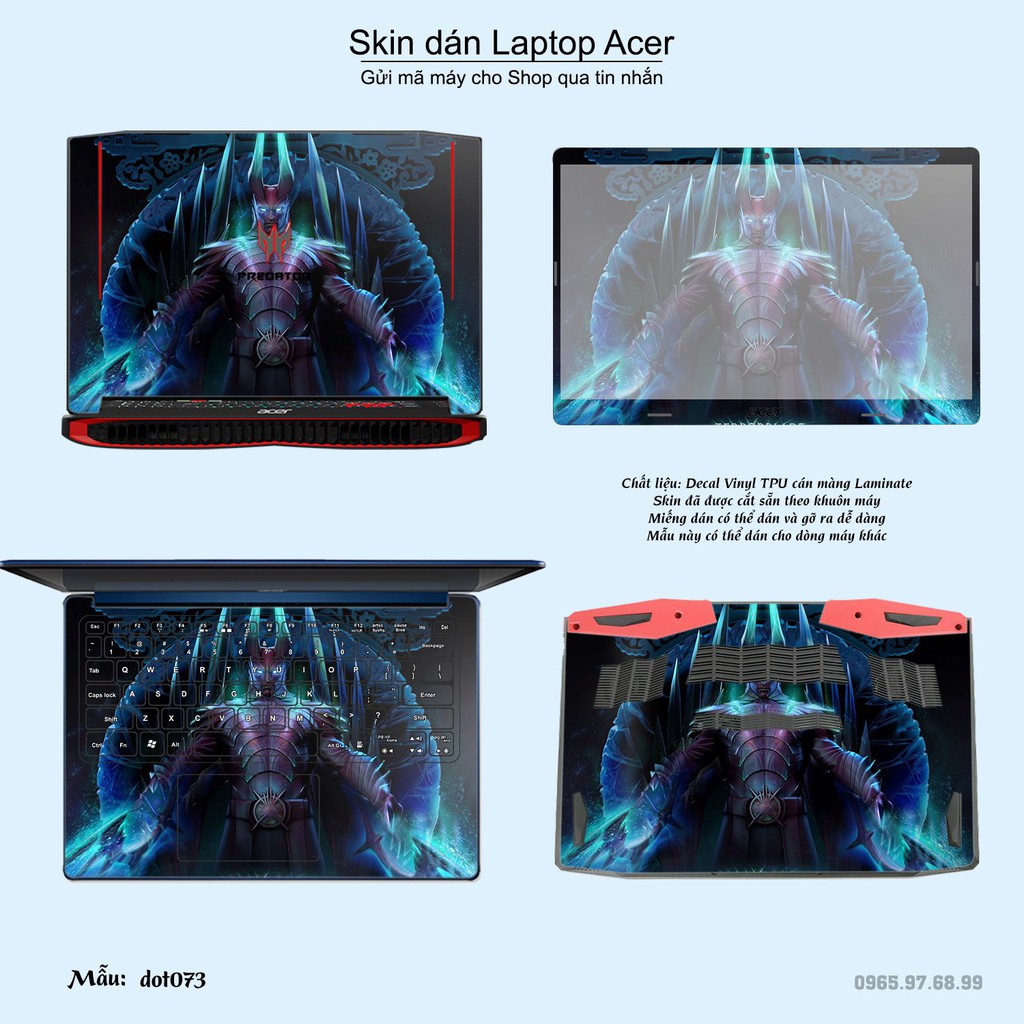 Skin dán Laptop Acer in hình Dota 2 _nhiều mẫu 12 (inbox mã máy cho Shop)