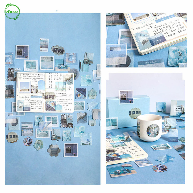 Hộp 80 tờ nhãn dán trang trí thủ công độc đáo xinh xắn