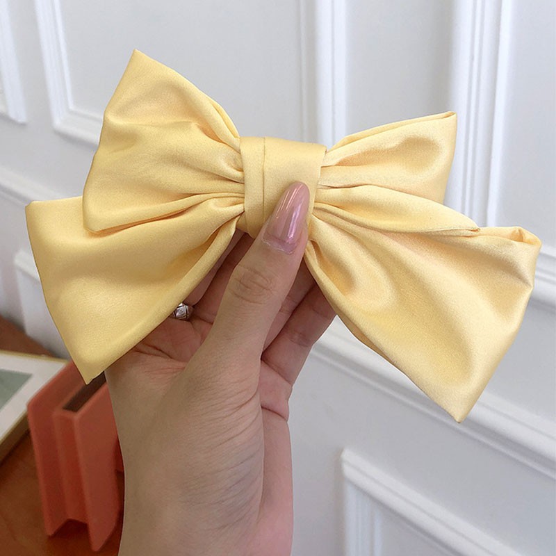 Kẹp tóc hình nơ phối ruy băng thủ công phong cách cổ điển hợp thời trang