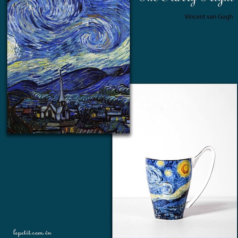Ly gốm tranh vẽ Vincent van Gogh
