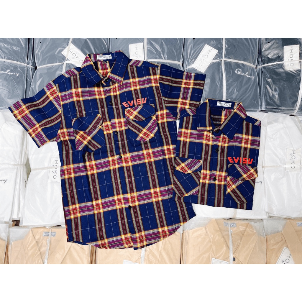 (HCM) ÁO SƠ MI NAM TAY NGẮN CARO FORM CHUẨN ĐẸP CHO CÁC ANH EM KME FASHION