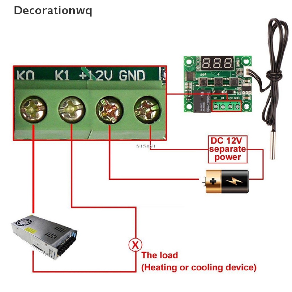 Bộ điều khiển nhiệt độ kỹ thuật số DC12v w1209