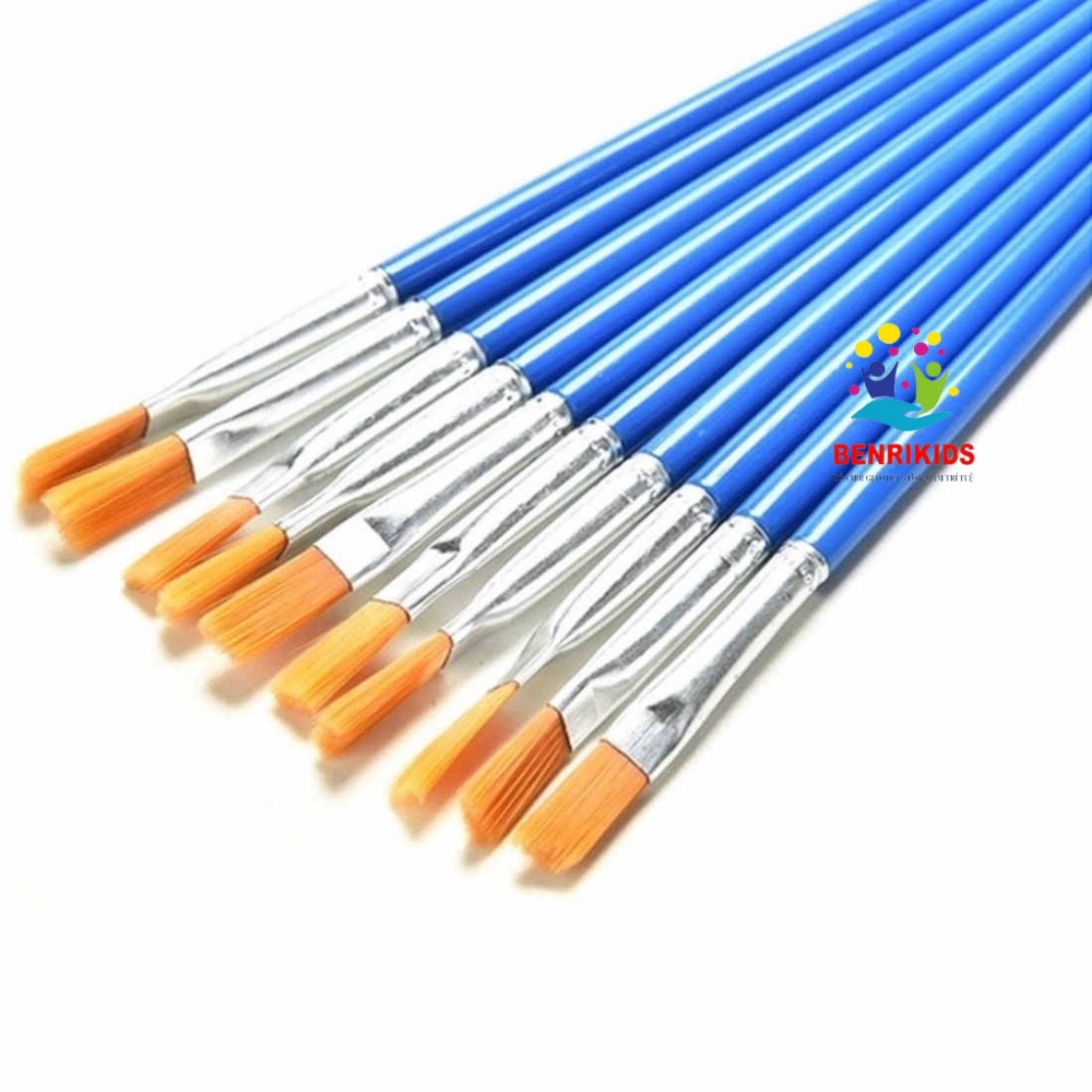 6 Hũ Sơn Acrylic Cơ Bản Kèm Bút Lông Thích Hợp Cho Bé Vẽ Trên Tất Cả Vật Liệu