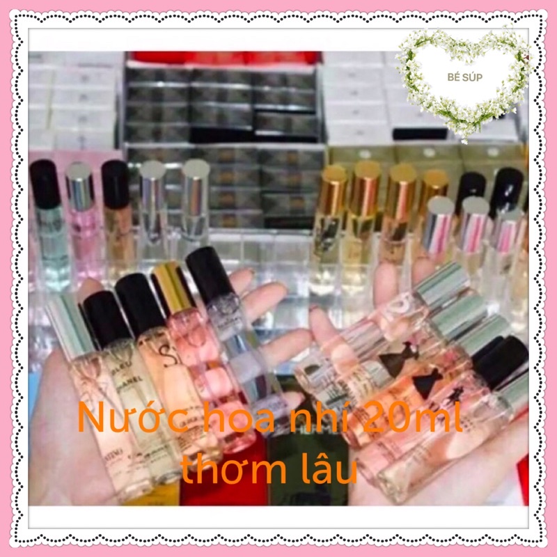 [Hàng Hót] Nước Hoa Mini Nam Nữ Cao Cấp 20Ml Hương Thơm Quyến Rũ Cực Thơm Cực Hot