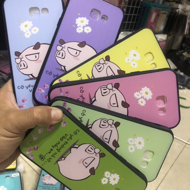 Ốp lưng samsung A7 (2017) heo xinh
