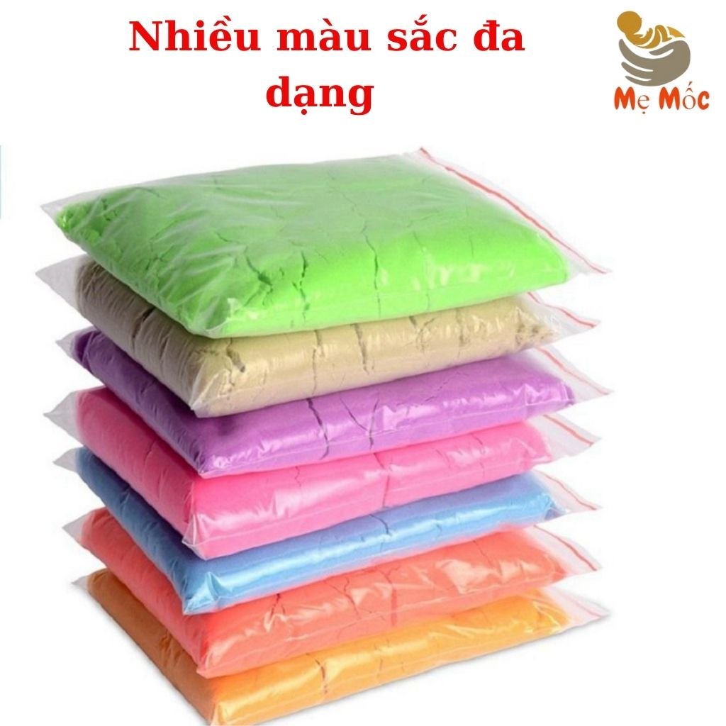 Đồ Chơi Cát Động Lực Đủ Bộ Khuôn+0.8kg Cát,Cát Nặn Trọng Lực Sinh Học Không Lo Bẩn Tay An Toàn Cho Trẻ,Mẹ Mốc ,HCSH