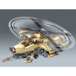 Bộ đồ chơi lắp ráp lego máy bay - xe vận tải - phi thuyền quân sự 4 trong 1 chất lượng cao