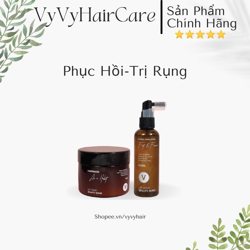 Combo Ủ P h ụ c H ồ i +Xịt bưởi VyVyHairCare