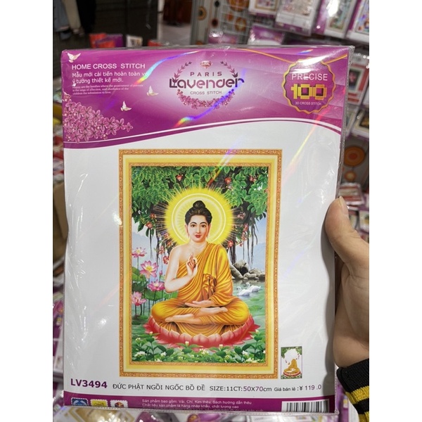 Tranh Thêu Phật A Di Đà-Phật Thích Ca Mâu Ni Lv3416,Lv3338,Lv3493,Lv3494,Lv3519,Lv3433,Lv3398