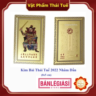 Kim bài thái tuế nhâm dần 2022 - hóa giải vận hạn tuổi dần, thân, tỵ, hợi, tý, thìn - vật phẩm thái tuế