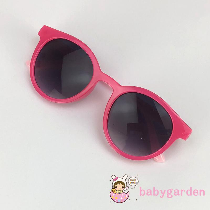 Kính Mát Gọng Hình Oval Chống Tia Uv Bảo Vệ Xinh Xắn Cho Bé