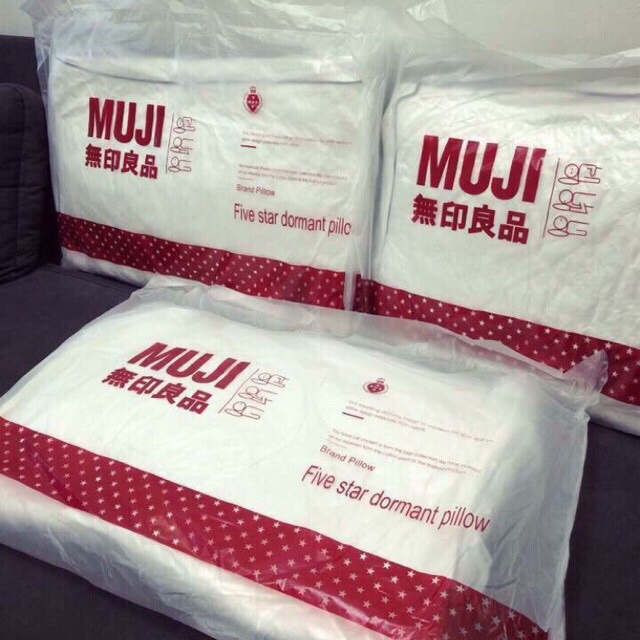 Ruột Gối Đầu Muji Cao Cấp Chính Hãng⚡️50x70cm Siêu êm nhẹ mềm độ đàn hồi cao chống mỏi cổ đau lưng