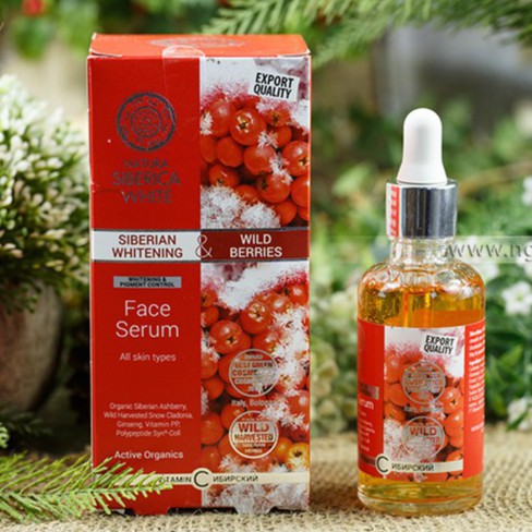 [012987 - auth] Tinh chất trắng da Natura Siberica Whitening & Wild Berries Face Serum