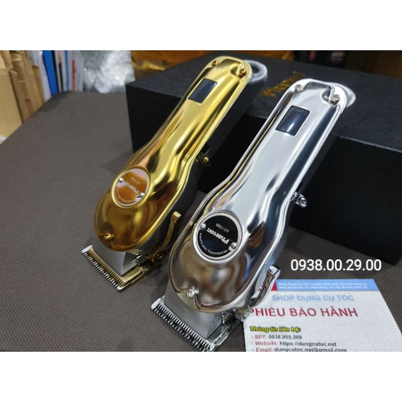 Tông Đơ Cắt Tóc Phaeton 1998 Cao Cấp Cho Thợ, Tông Đơ Lưỡi Cắt Siêu Bén Chuyên Fade Màn Hình LCD.