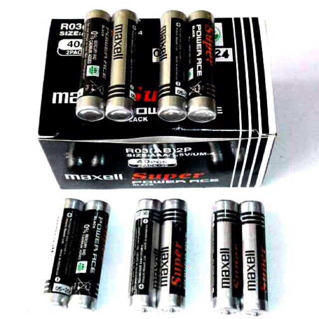 Hộp 40 viên pin tiêu AAA - Pin 3A Maxell