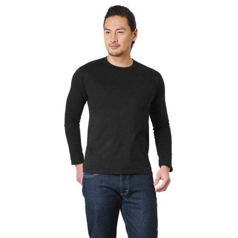 Áo Thun Nam Dài Tay Cao Cấp, Áo Thun Cotton Nam Co Dãn, Thấm Hút Chống Nhăn Xù | BigBuy360 - bigbuy360.vn