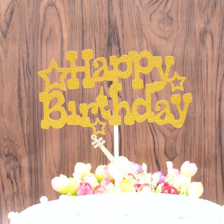 Thanh Trang Trí Bánh Kem Hình Chữ Happy Birthday