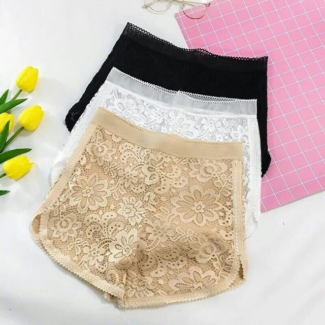 Quần đùi ren 2 lớp mặc trong váy/ mặc ở nhà