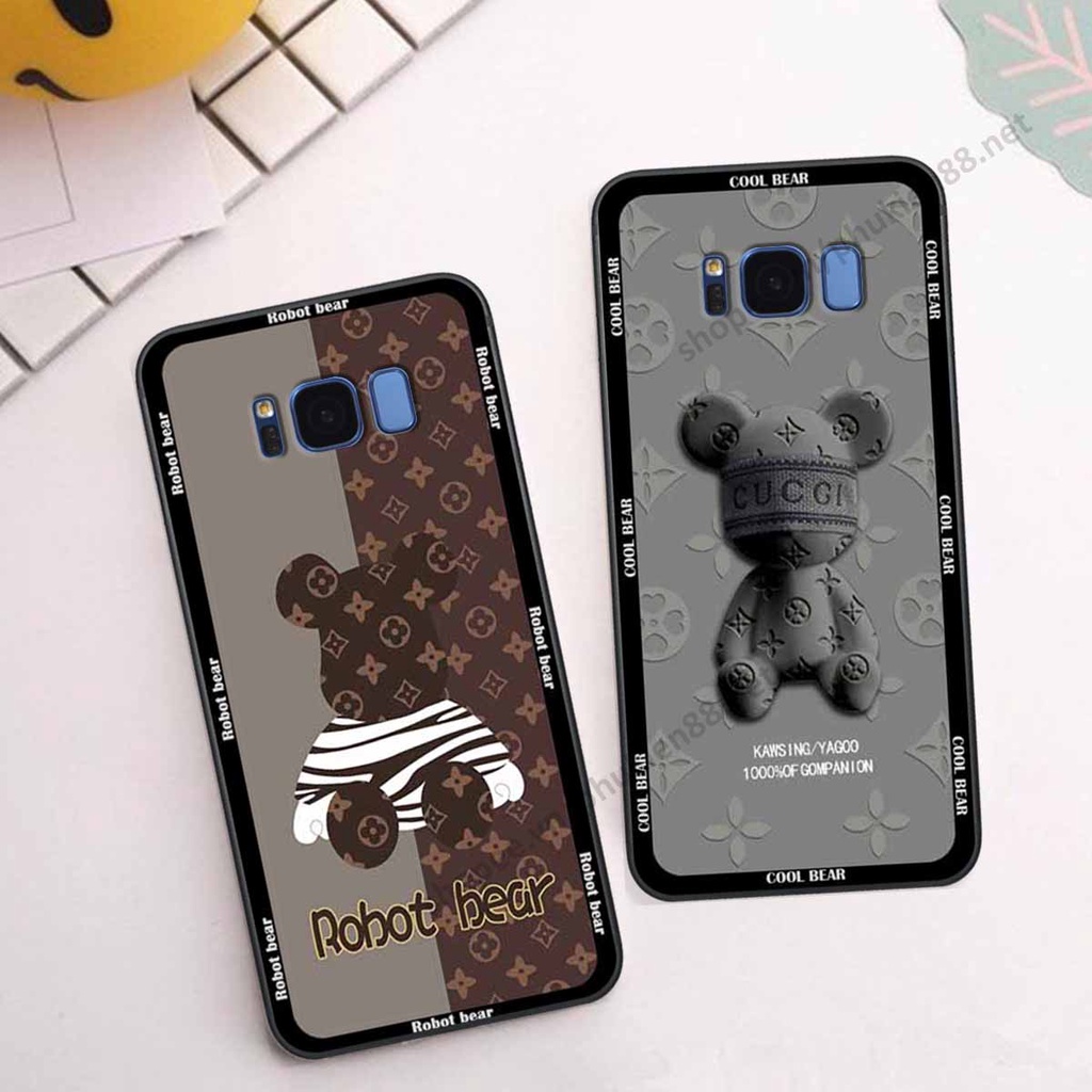 Ốp Samsung S8 / S8 Plus / S8+ bear, k@ws thương hiệu phong cách ốp lưng thời trang cao cấp