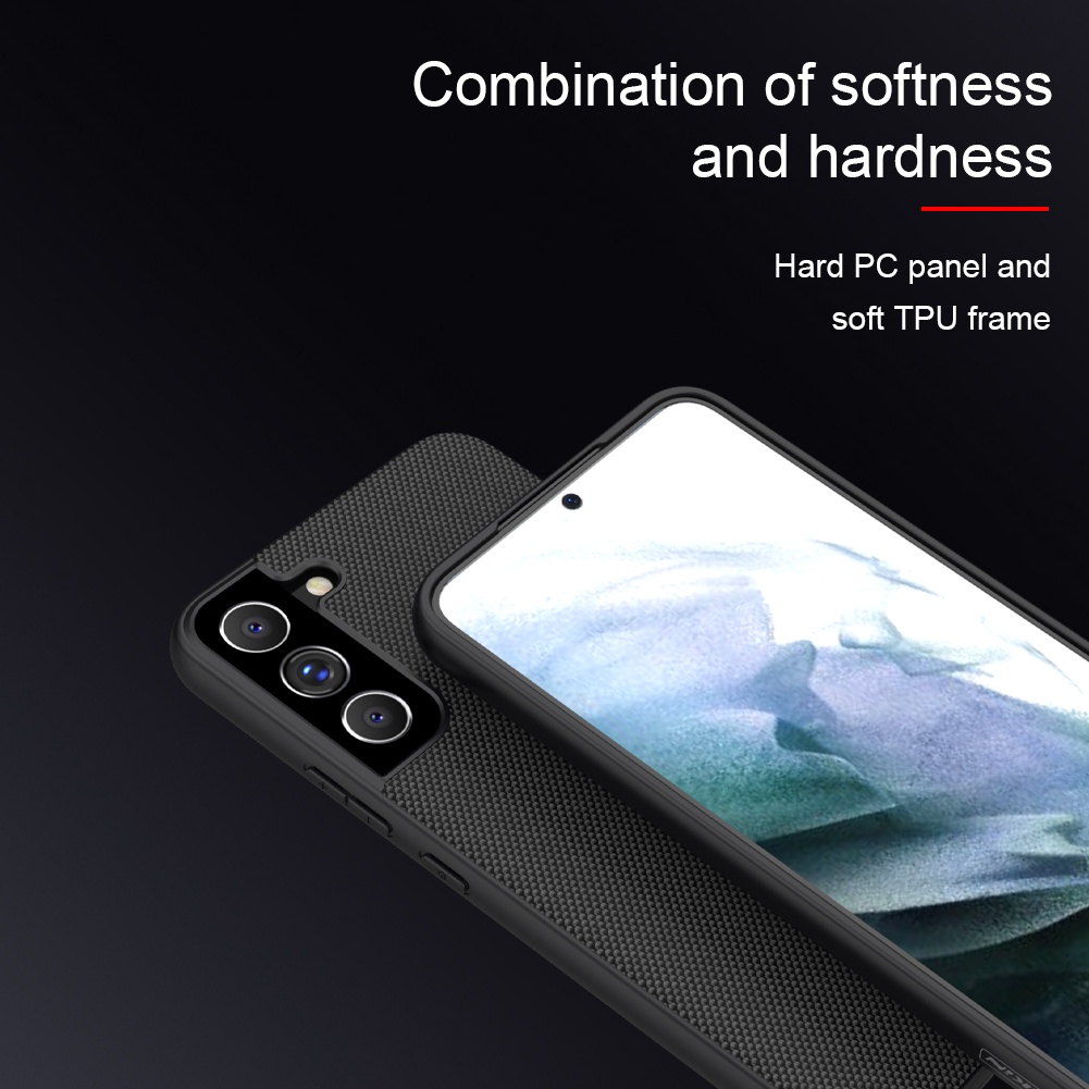 Ốp điện thoại Nillkin bằng sợi nylon nhẹ thiết kế chống trượt chống sốc bảo vệ Samsung Galaxy S22 Plus / S22+