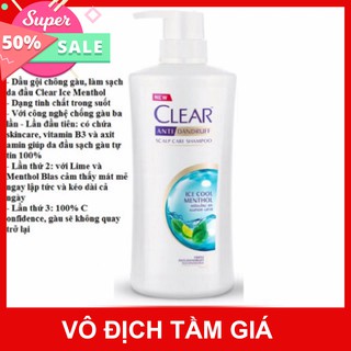 [GIẢM GIÁ SỐC]  Dầu gội đầu Clear bạc hà Thái Lan 480ml (mẫu mới)