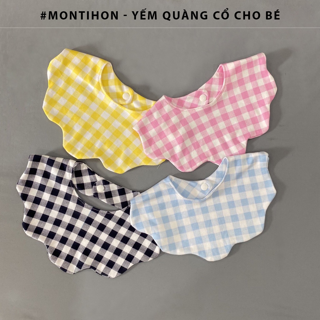 Set 2 Chiếc Yếm Quàng Cổ Cho Bé từ 0-2 tuổi | Chất vải cotton sơ sinh mềm mịn