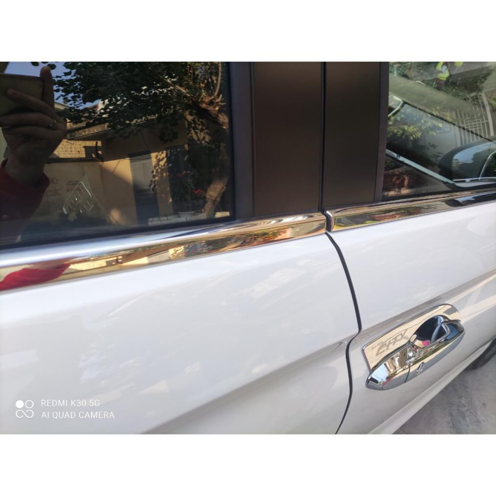 City, Nẹp Chân Kính inox Honda City 2021 bộ 6 Chi tiết