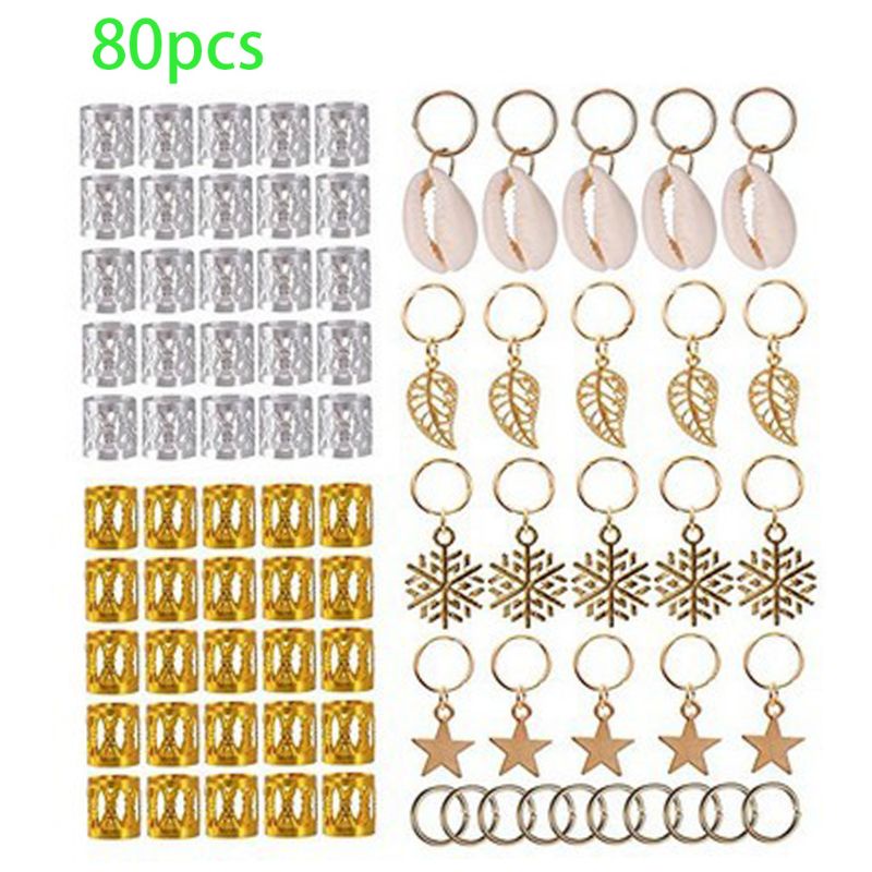 Set 80 Phụ Kiện Vòng Kẹp Tóc Bằng Hợp Kim Nhôm Tiện Dụng
