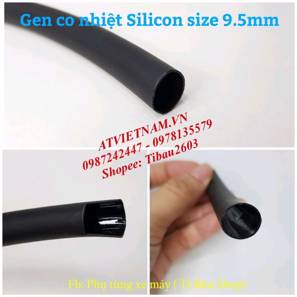 Gen Co nhiệt có keo Silicon bên trong size 6.4mm - 7.9mm - 9.6mm - 12.7mm giúp chống nước