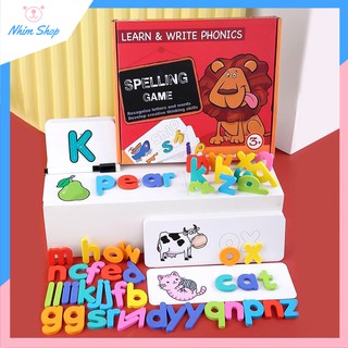 [ Siêu_Hot ] Bộ ghép chữ tiếng anh con sư tử nổi tiếng Spelling Game - đồ chơi học ngoại ngữ cho bé