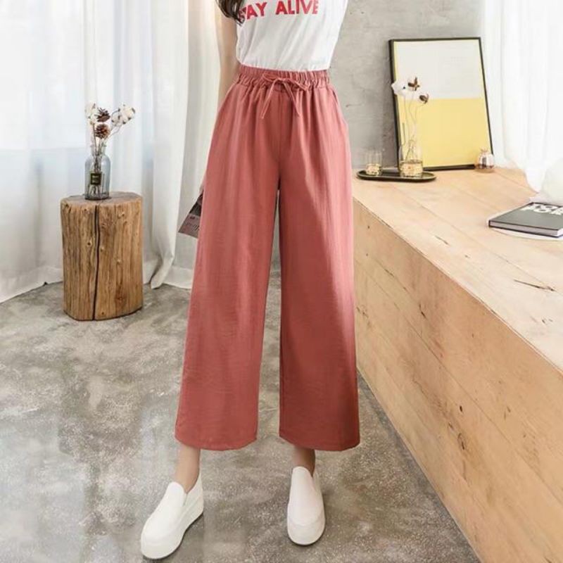 Quần đũi Bigsize ống rộng nữ.Chất đũi Hàn siêu mát, tôn dáng | BigBuy360 - bigbuy360.vn