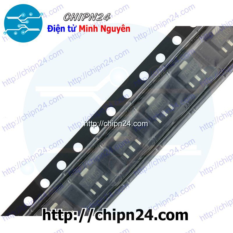 [5 CON] IC 79L05 SOT-89 (SMD Dán) (IC nguồn âm 5V) (L79L05 7905)