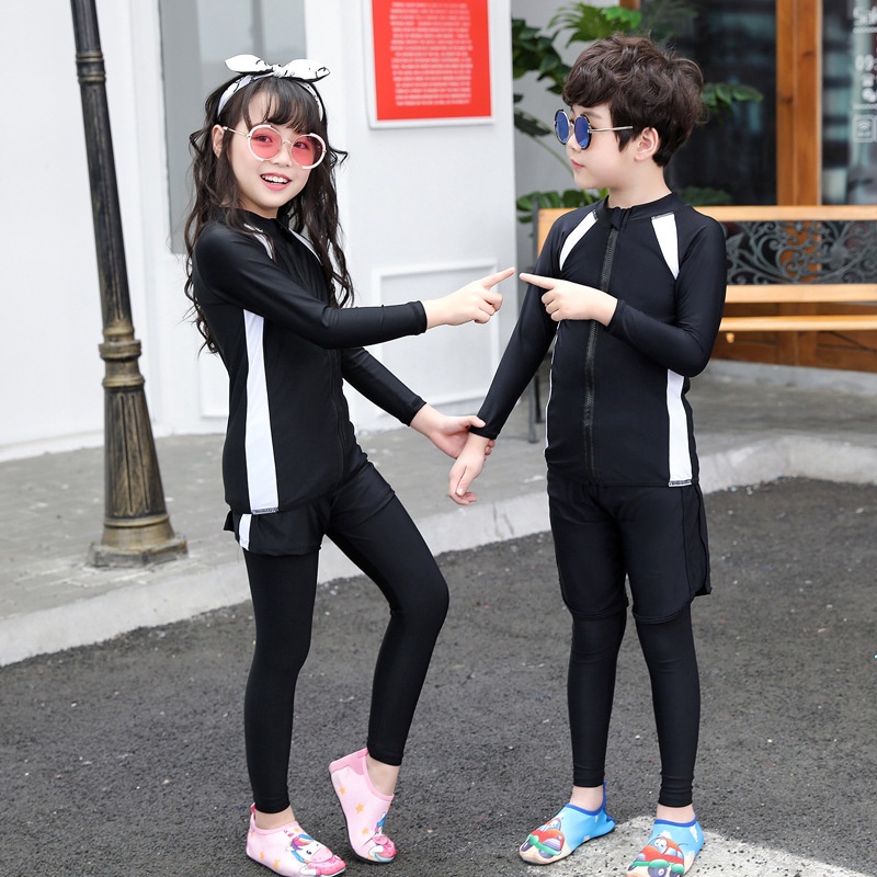 Bộ đồ bơi tay dài chống nắng cho nam và nữ