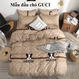 Bộ chăn ga gối cotton poly một màu