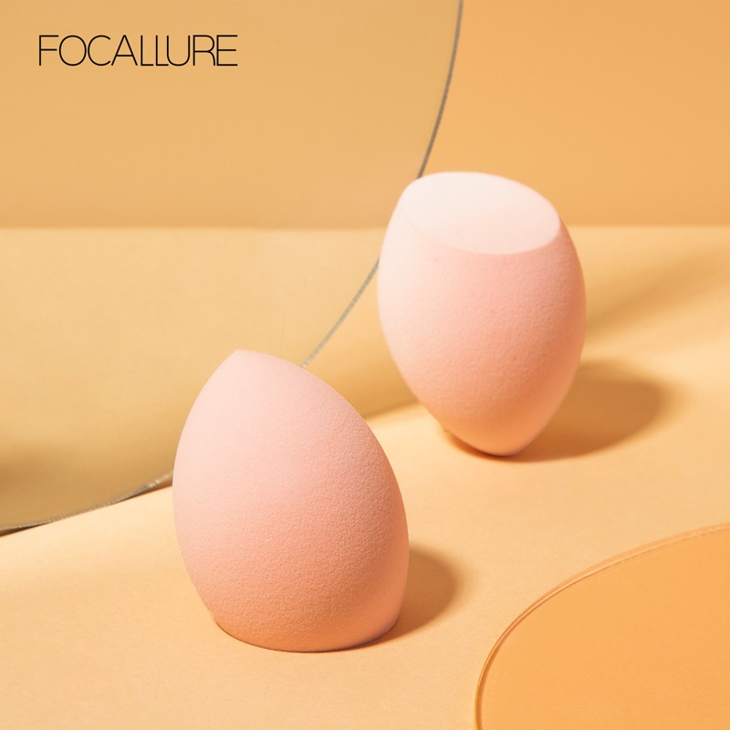 Mút tán kem nền FOCALLURE dạng giọt nước mềm mại tiện dụng Miếng bọt biển trang điểm