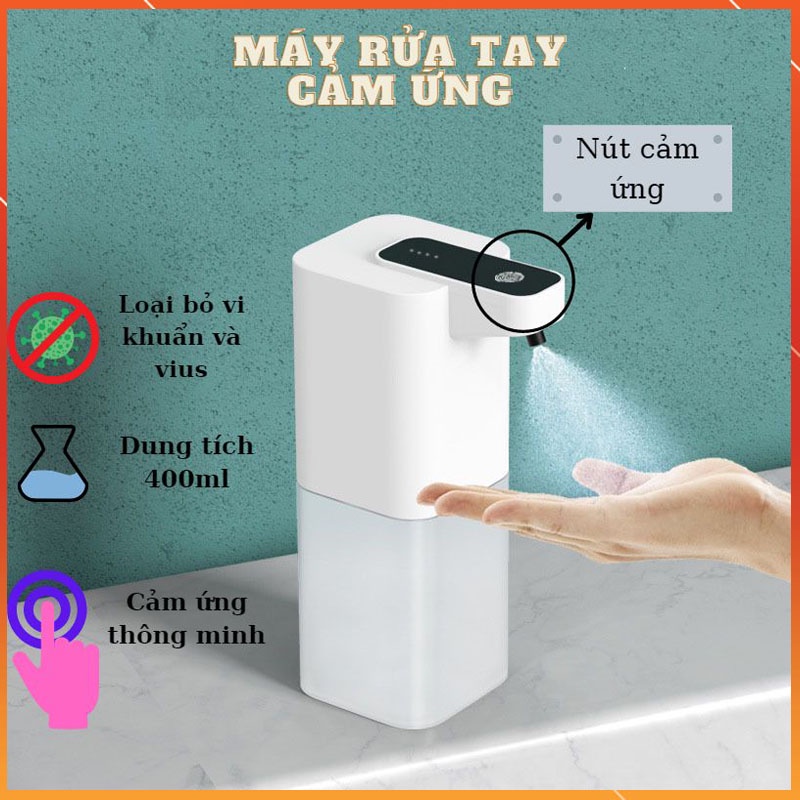 Máy xịt khuẩn tay tự động, ngăn ngừa vi khuẩn và virus. Gồm 3 chế độ :tạo sương,tạo bọt và gel với 4 mức phun