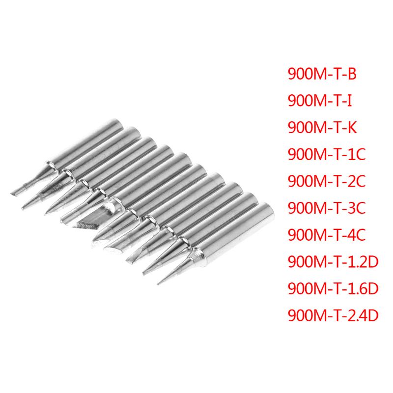 Set 11 Đầu Hàn 900M-T Cho Hakko 936 Lukey 852D 898d SAIKE