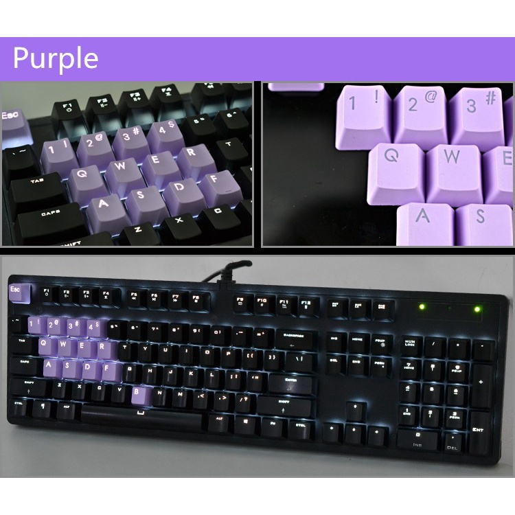Set 14 Nút Bàn Phím Cơ OEM PBT Hai Màu Trong Suốt
