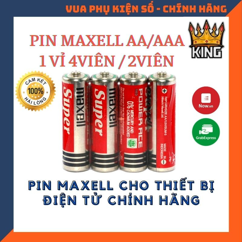 Pin Maxell AA , AAA cho camera máy ảnh , máy chơi game , chuột không dây và dự phòng hết điện