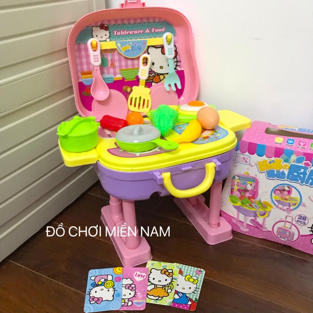 [Có ảnh thật] Kệ đồ chơi nấu ăn kèm vali kéo cao 50cm dành cho bé đồ chơi cho bé trẻ em đồ chơi cho bé, trẻ em