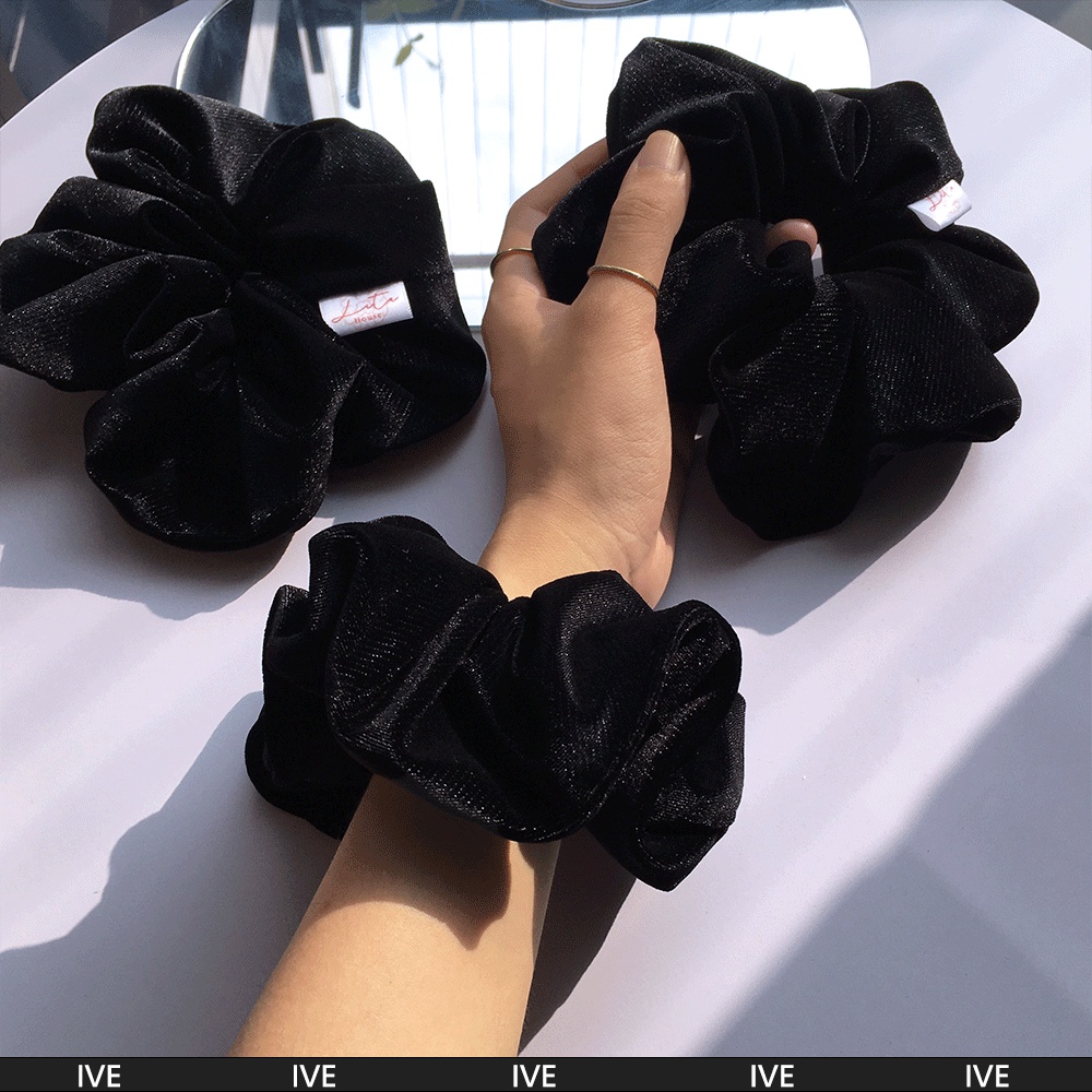 IVE - Dây chun buộc tóc Nhung Scrunchies Handmade